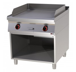 2 zónás RedFox álló elektromos rostlap bordázott, öntöttvas sütőfelülettel, semleges tárolóval